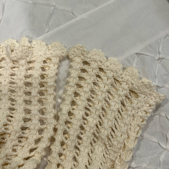 Sadie & Sage Anthropologie Ivory Open Knit Cardigan Size S - Picture 3 of 4